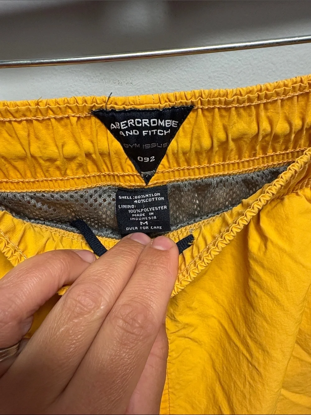 Vintage Y2K Abercrombie & Fitch Golden Yellow Track Pants